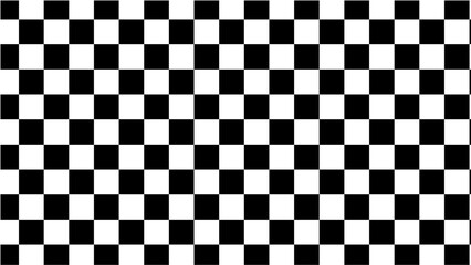 Geometric Checkered Pattern: A classic, balanced black and white checkered pattern with a sense of order and repetition, ideal for backgrounds and designs. 
