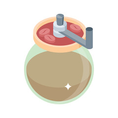 Premium 3d style icon of classic coffee pot