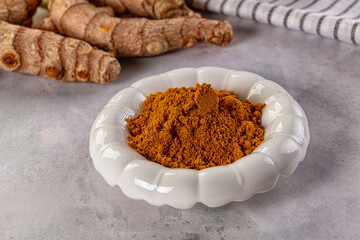 Indian spices - Curry powder heap