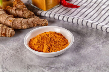 Indian tumeric cumin dry powder