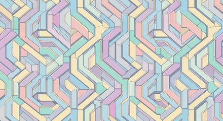 futuristic seamless pattern of geometric shapes in high quality stock illustration
