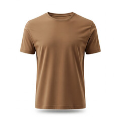 Minimalist Sandy Brown T-Shirt Design