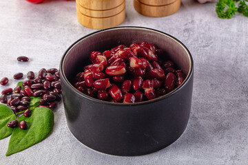 Tasty boiled red kidney beans
