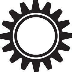 Team lifting gear wheel silhouette vector illustration design