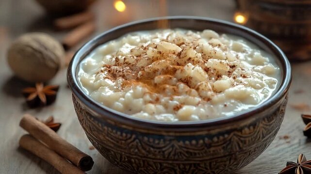 sweet arroz con leche rice pudding latin american dessert video