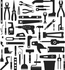 Essential hand tools collection, DIY projects, home improvement, professional use, toolbox equipment, carpentry, plumbing, electrical, repair, maintenance, workshop gear