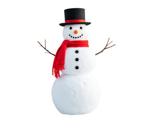 snowman isolated on white background