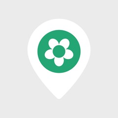 map pointer, plants Nursery map pointer, map pointer icon,plant nursery location pin, navigation, destination pin,map pointer icons.location pin sign, icon,gps pointer icon, location pointer