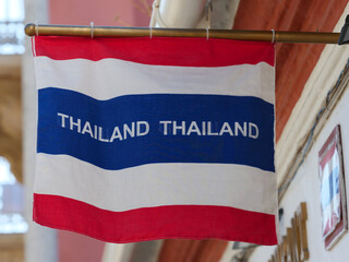 National flag of Thailand, also known as “Thong Trairong”