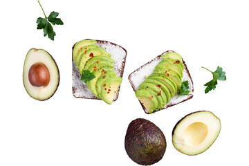 Delicious Avocado Toast with Fresh Parsley