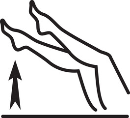 legs elevation icon 