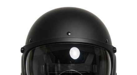 Black riot control helmet for law enforcement isolated PNG with Transparent Background
