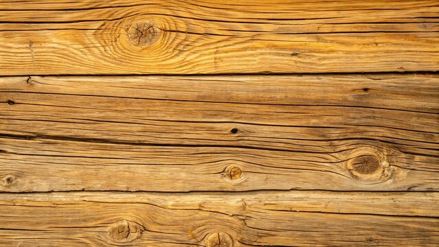 Warm, textured wooden planks, rustic natural background with distinct grain patterns and knots