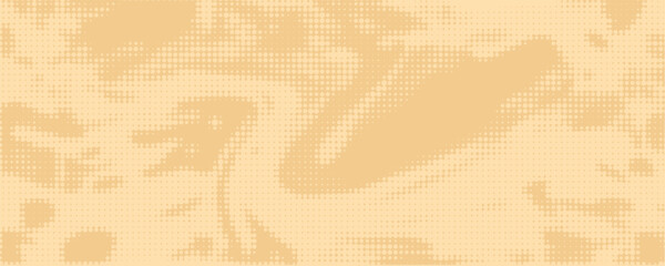 Abstract dots halftone brown color pattern gradient texture background.
