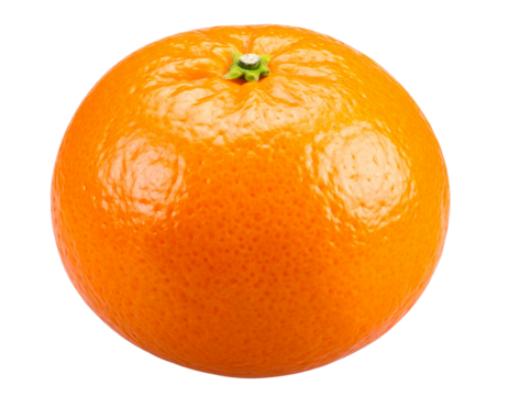 Fresh Clementine Fruit Isolated on Transparent Background