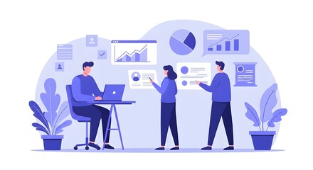 Focused Team Leader Reviewing An Audit Trail With Staff Members In A Professional Office Setting, Highlighting Collaboration, Accountability, And Precision In Corporate Governance