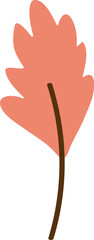 Autumn leaf icon. Cute seasonal design
