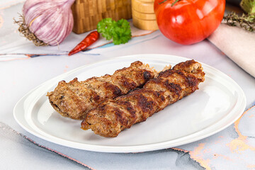 Beef kebab minced meat shashlik