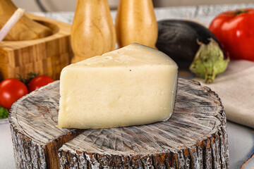 Sheep hard cheese Caprino Romano