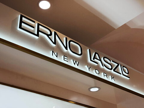 Shanghai,China-July 2nd 2025: Erno Laszlo brand logo store sign