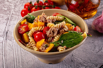 Italian pasta salad with tuna