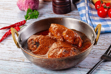 Indian chicken thights tikka massala