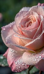 pink rose with water drops