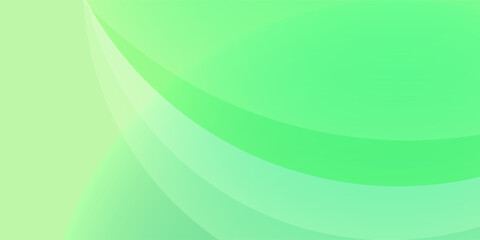 Realistic Green Curved Gradient Abstract Background for Modern Design