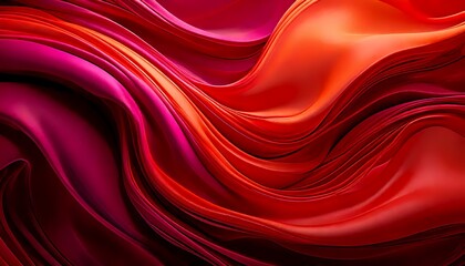 Obraz premium Abstract Red and Pink Swirling Fabric Texture background