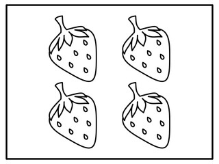 simple illustration of a strawberry
