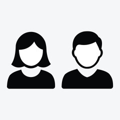 a black and white photo, by Ostroukhov, pixabay, minimalism, man and woman, two people, professional profile picture