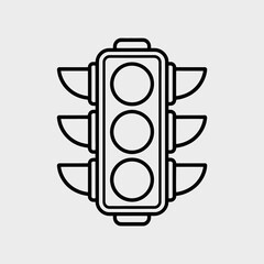 traffic light vector illustration