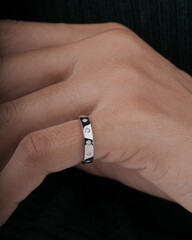 Diamond engagement jewelry ring for women with beautyful model 