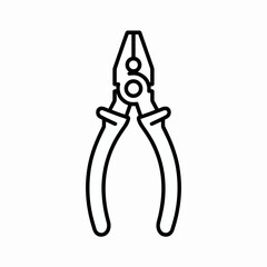 vector illustration of a pliers