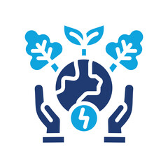 Resource Conservation mixed color icon