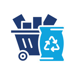 Sustainable Materials mixed color icon