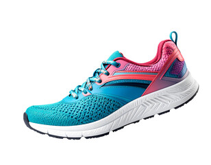 Modern Colorful Jogging Shoes Mockup with Drop Shadow &ndash; PNG Isolated.