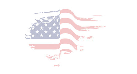 Vintage Style United States Flag