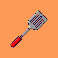 Spatula Vector Icon Illustration Isolated On a Background