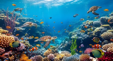 Obraz premium Underwater Coral Kingdom