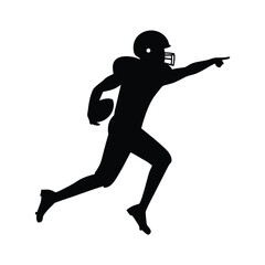 american football silhouette vector outline design