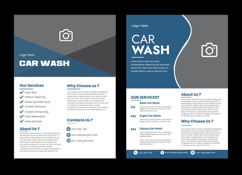 car wash service flyer poster design template. car wash service promotional poster flyer template. service  Car wash flyer design professional car service brochure design, car, service, repair, garage