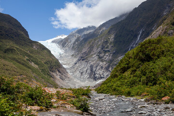 Franz Josef Glacier at the Westland Tai Poutini National Park, South Island, New Zealand