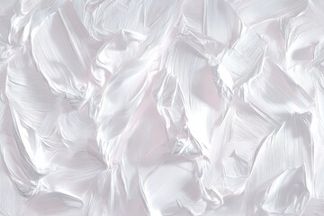 Obraz premium Abstract painting, light gray and white, textured brushstrokes