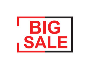 big sale, big sale square isolated sign, big sale sticker