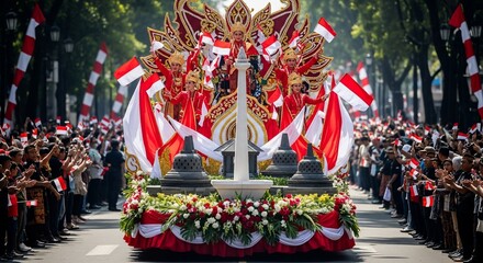 indonesian independence day grand parade celebration