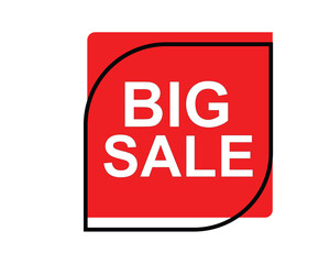 big sale, big sale square isolated sign, big sale sticker