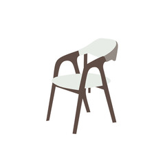 vector illustration of brown chair in furniture industry  