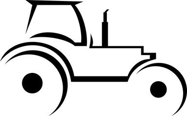Tractor Logo Vector Icon Design