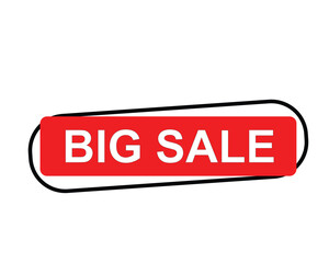 big sale, big sale square isolated sign, big sale sticker